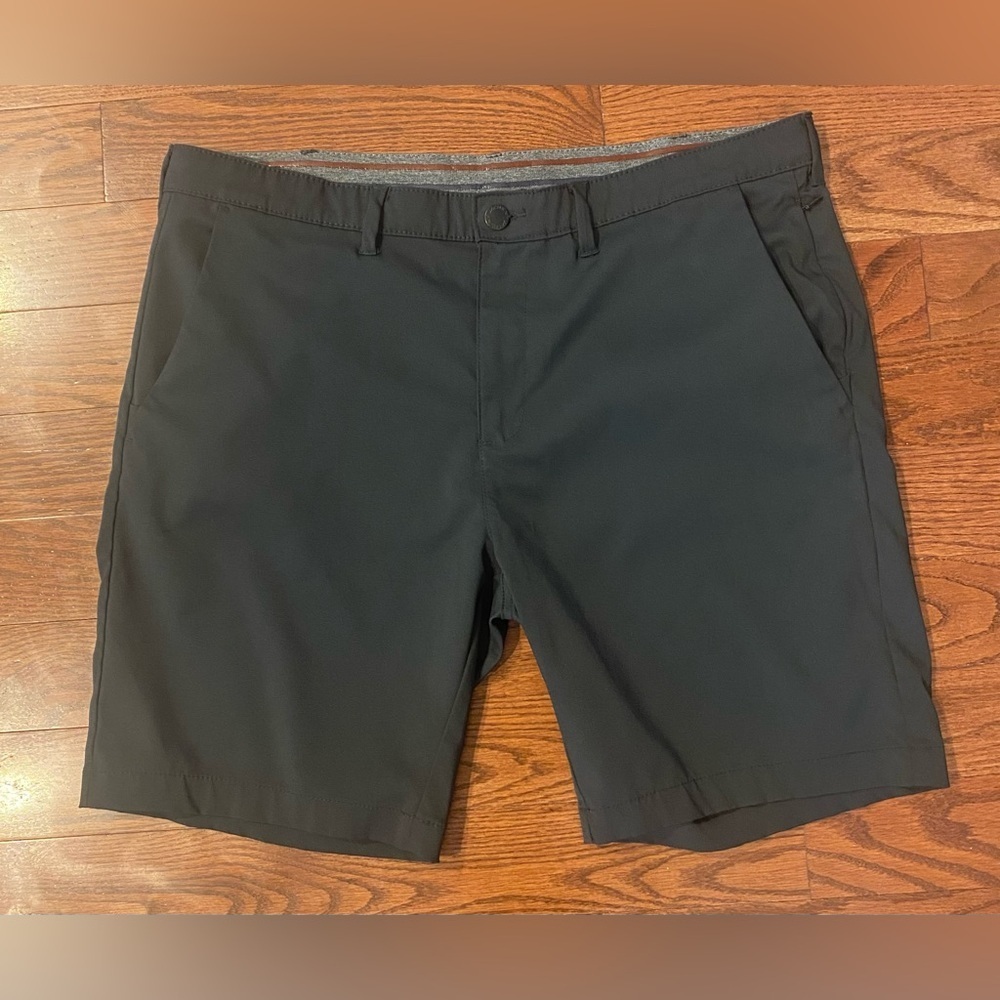 Jachs New York Performance Golf Shorts Sz 38 Black Poly/Spandex 5 Pockets
